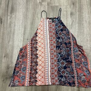 Forever 21 Bandana style paisley flowy bohemian tank top size M